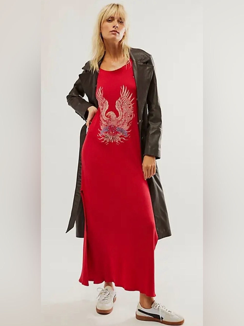 NWOT size Medium Free People x Vintage Souls Eagle Maxi top dress